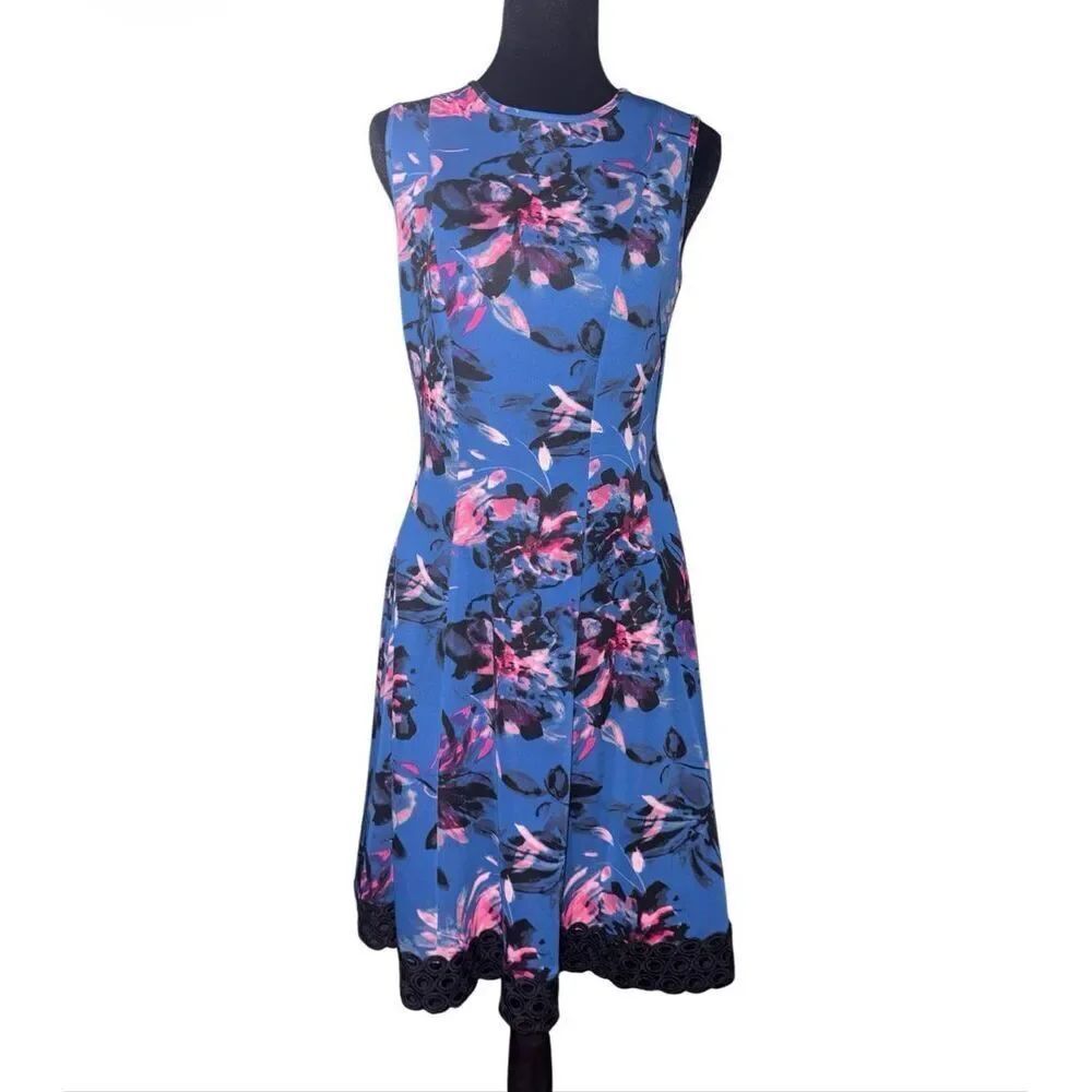 Donna Ricco Floral Fit & Flare Dress